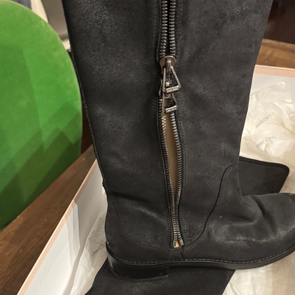 Jimmy Choo Black Heeled Boots - Picture 7 of 14